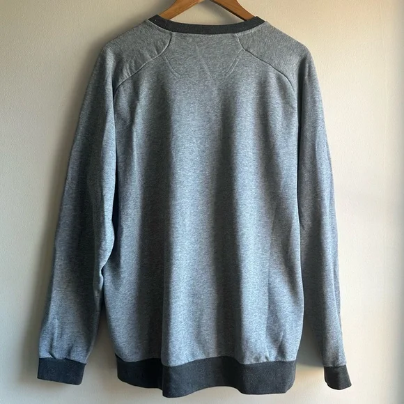 The North Face Wicker Crew FlashDry Sweatshirt Men's L Gray / Black - Picture 4 of 4